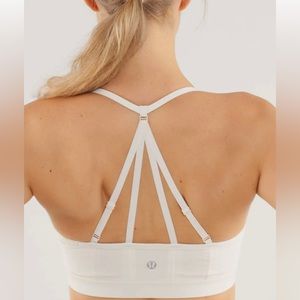 Lululemon breathe easy bra size 4 polar cream